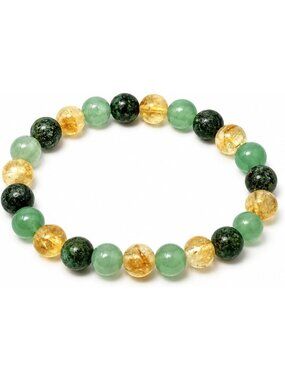 Natural Crystal Stretch Bracelet, 8MM Beaded Jewelry for Women & Men, Gift Idea